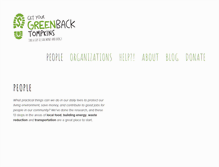 Tablet Screenshot of getyourgreenbacktompkins.org